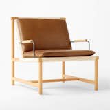 CB2 Anacapa Saddle Leather Lounge Chair