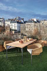 Ligne Roset's Lapel outdoor table and chairs