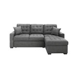 Raymour & Flanigan Brynn Sofa Chaise With Pop Up Sleeper and Storage