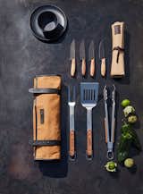 The 4-Piece Barbeque Set has everything you need to make the most of your summer grilling, whether you're a seasoned pro or just starting out.  Photo 3 of 5 in Shinola and Crate & Barrel Want You to Have a Casually Elegant Summer
