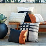 Weather resistant pillows make the perfect addition to any outdoor hangout.  Photo 5 of 5 in Shinola and Crate & Barrel Want You to Have a Casually Elegant Summer