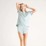 Quince 100% Washable Silk Tee and Shorts Pajama Set