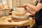 All of East Fork's pottery is made with a proprietary blend of stoneware clay at a factory in downtown Asheville.&nbsp;