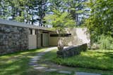 Locaed in Andover, Massachusetts, the Grieco House by Marcel Breuer offers three bedrooms and three baths. The 1950s&nbsp;home is divided into two sections: one for living and one for sleeping.
