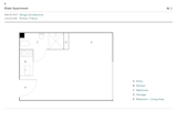 Floor Plan of Ridel Apartment by Miogui Architecture