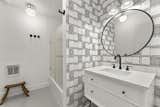 Guest bathroom in Shinar Mountain Midcentury Home