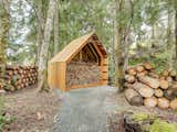 A small cabin for storing and chopping firewood is located on the property, as well.
