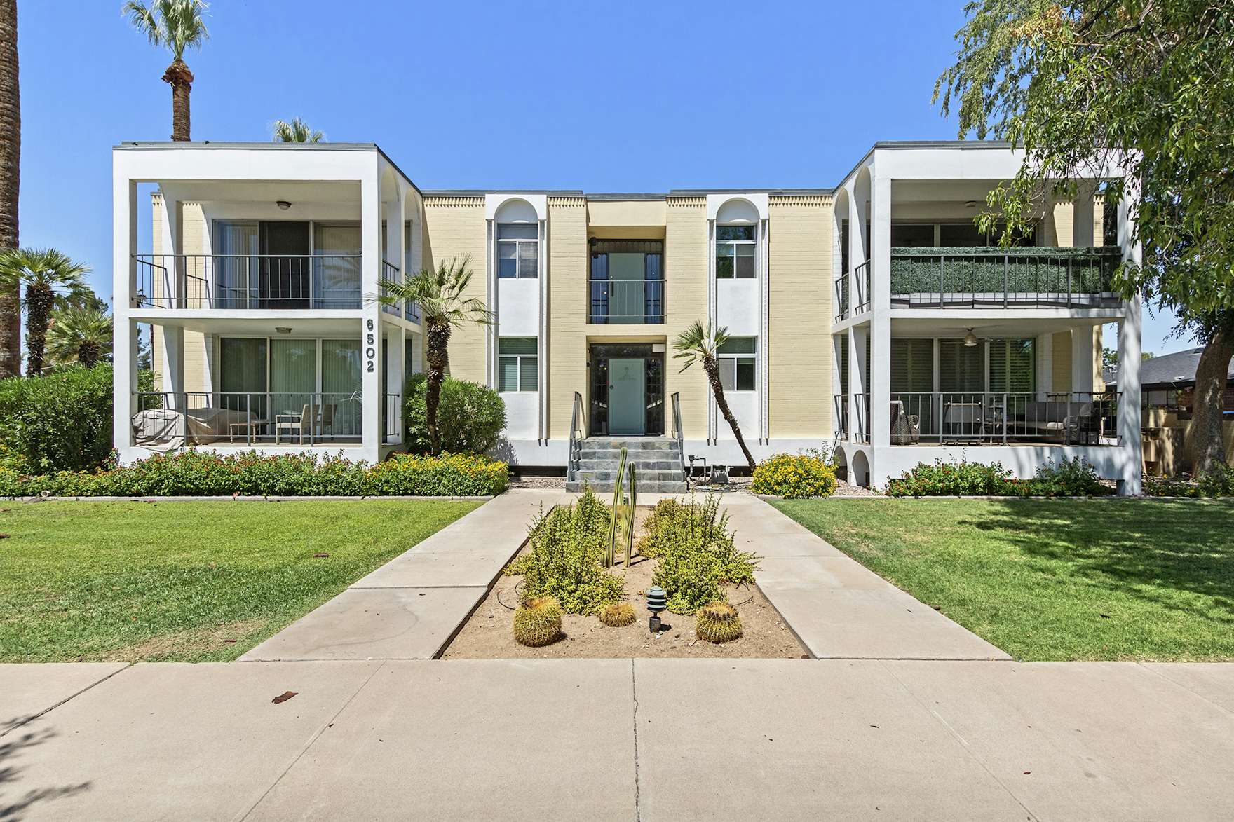 Photo 1 of 12 in A Brutalist Arizona Apartment With a Velvety Interior