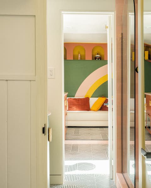 A 200-Square-Foot ADU Packs a Playful Punch With Murals and Curved ...