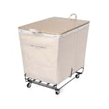 The Laundress Steele Canvas Triple Hamper With Folding Table