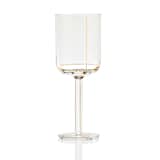 HAY Colour Glass Gold Lines White Wine Glass