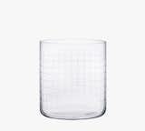 Grid Double Old Fashioned Whiskey Glasses