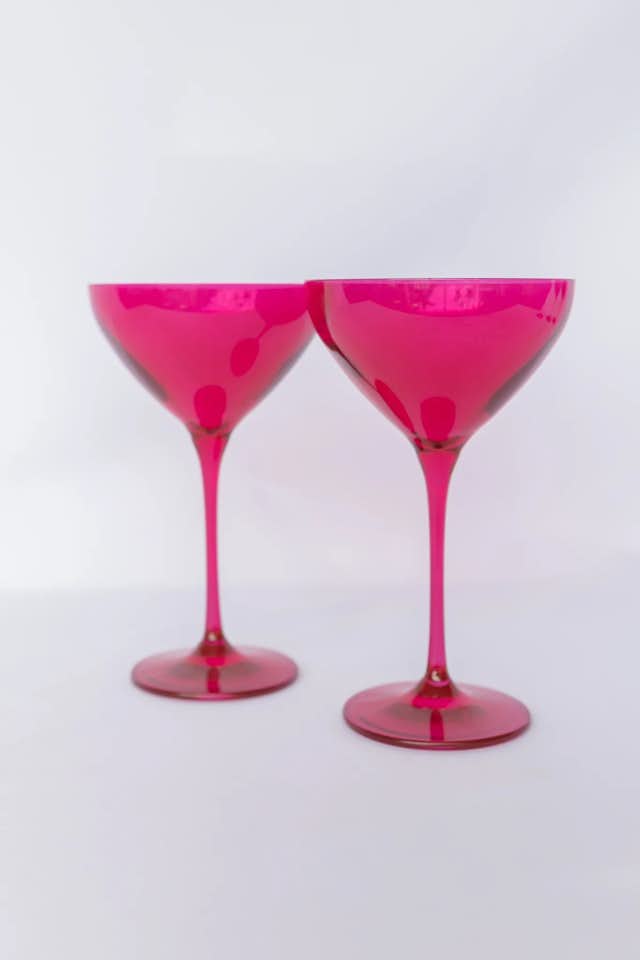 Estelle Colored Martini Glasses - Set of 2 by Dwell - Dwell