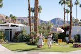 Florence Pugh as Alice and Olivia Wilde as Bunny in Palm Springs, California.
