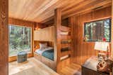 The second bedroom is decked out with restored, built-in bunkbeds.&nbsp;