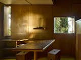 Le Cabanon, Le Corbusier’s summer retreat in Roquebrune-Cap-Martin, France, is a 160-square-foot design with a built-in table and mirrored shutters. It’s where he spent his final days.  Photo 3 of 6 in This Is Le Corbusier Like You’ve Never Seen
