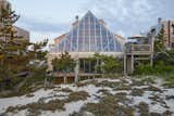 The Pyramid House in Fire Island Pines, New York, is currently listed for $6,500,000 by Glenn Rice of Brown Harris Stevens.