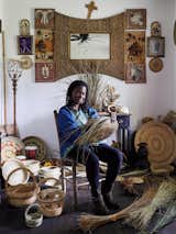 Wigfall often works in the front room of her home, which also serves as a gallery featuring her pieces, those she’s collected from trips to West Africa, and other objects from the Charleston and Mount Pleasant area.