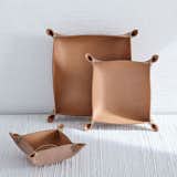 West Elm Made Solid Four Corners Leather Box