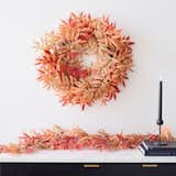 Faux Sumac Wreath & Garland