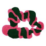 Pink & Green Wreath Rug by Rashelle Campbell