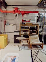 The couple have made various upgrades to the basement, where the printing equipment and archive are stored. 