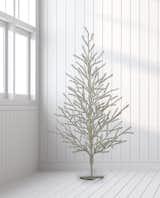 40 Inch Tinsel Christmas Tree  in Antique Silver