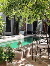 The AphroChic founders spent part of their trip at Marrakech’s Riad Le Rihani, a cozy boutique accommodation with guest rooms organized around an open courtyard with a pool.