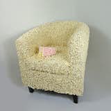 Settling in for movie night? Enjoy this popcorn-encrusted tub chair.