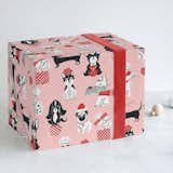 Minted Christmas Dogs Wrapping Paper