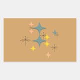Eames Atomic Starbursts Custom Rectangular Sticker