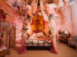 The windmill’s interior was decorated to look like a Belle Époque boudoir from the cabaret era.