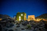 The 1990 residence figures into a long tradition of experimental architecture in the California high desert, along with the nearby Institute of Mentalphysics designed by Frank Lloyd Wright.  Photo 7 of 7 in One Night in Joshua Tree’s Multicolored, Cubist Monument House