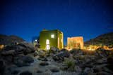 The 1990 residence figures into a long tradition of experimental architecture in the California high desert, along with the nearby Institute of Mentalphysics designed by Frank Lloyd Wright.