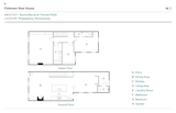 Floor Plan of Fishtown Row House by Marina Barnes &amp; Thomas Pittlik