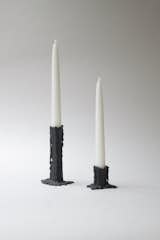Ted Meuhling Nymphenburg Porcelain Vesuvius Candlesticks