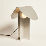 Tangible Space (Michael Yarinsky), prototype for a folded aluminum lamp