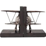 Airplane Pewter Decorative Bookends