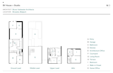 Floor Plan of BV House + Studio by Bruno Vanbesien Architects