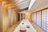 "Like his fashion, Kenzō conceived his house as an eclectic convergence of East and West, with a Zen master’s reverence for nature," notes the agent. "Architect Kengo Kuma’s 2018 renovation kept faith with that vision."