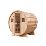 Extra-Wide Cedar Barrel Sauna