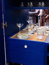 …a bright blue bar cabinet by fellow Istanbulites Studio Lugo…