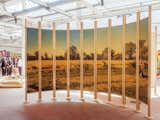 A big highlight of the exhibition was a presentation by the French cultural institution Luma Arles, which has an R&D lab of sorts. It explores novel, ecologically minded design applications for natural materials, including at Alcova, rice straw space dividers (pictured here), compressed-salt columns, and felt as a building material, among other experiments.