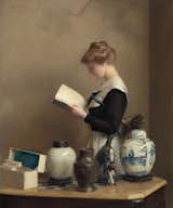 William McGregor Paxton. <i>The House Maid</i>, 1910. Oil on canvas. 30 1/8 × 25 3/16 in.