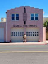 Marfa’s colorful Central Fire Station was built in 1938.