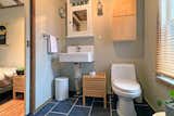 The two bathrooms were recently remodeled and now feature slate floors.