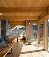 Overhangs and one-foot-thick insulation keep the interiors naturally cool in the summer and warm in the winter.