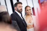 Ben Affleck and Jennifer Lopez at the Los Angeles premiere of Netflix’s <i>The Mother</i> on May 10, 2023, a few weeks before TMZ reported the couple closed on their Wallingford Estates home.  Photo 2 of 3 in Why Did J.Lo and Ben Affleck Fall Out of Escrow Three Times?