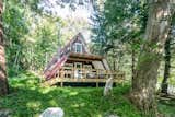 Before: Exterior of Pine Hill A-Frame by Studio Bunkley