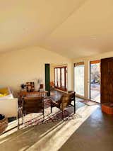 Clean lines complement the angled roof.  Photo 4 of 10 in They Run Hedley & Bennett. Naturally, Their Yucca Valley Airbnb Is Simple But Stylish Too